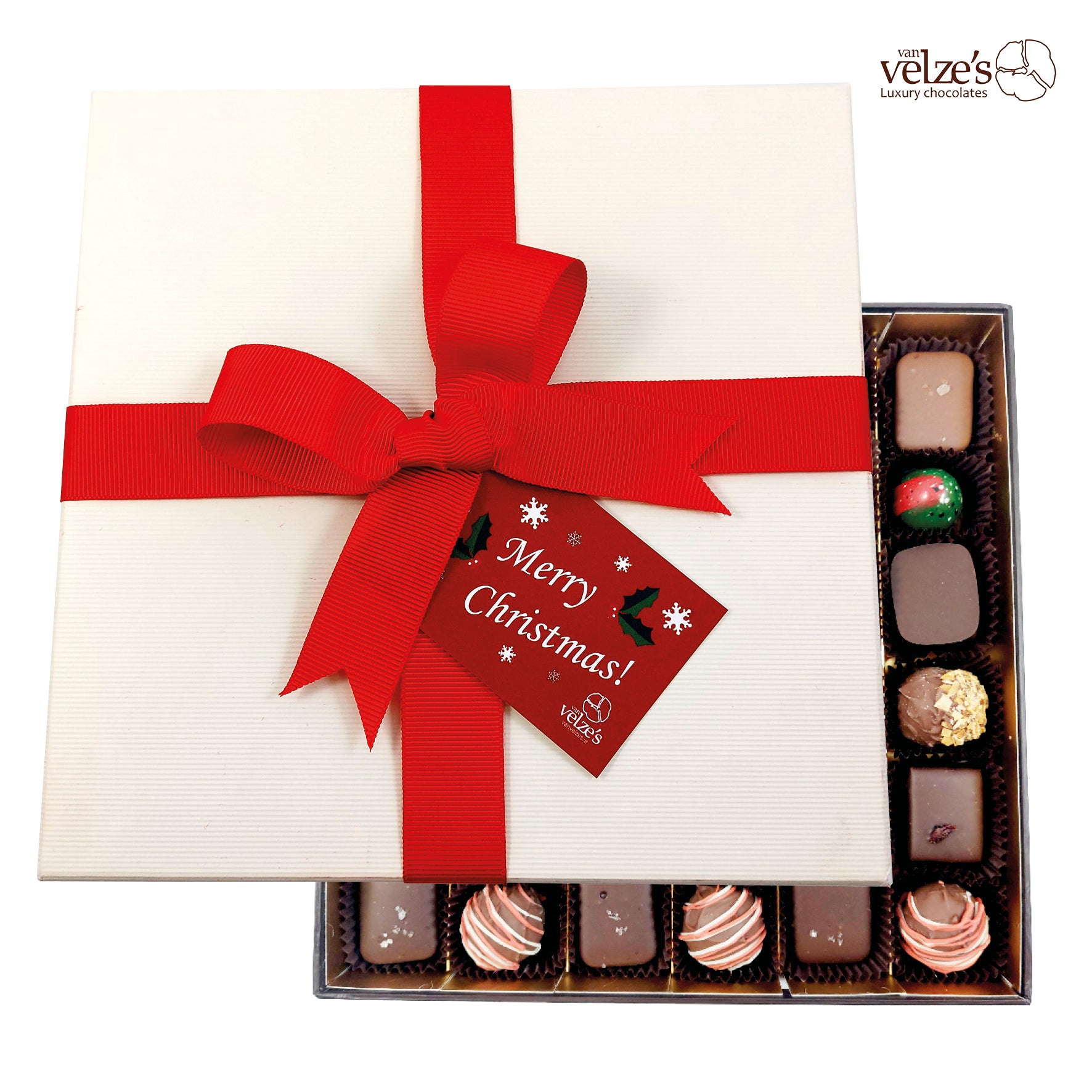 Van Velze's Chocolaterie Luxe handgemaakte Kerst chocolade